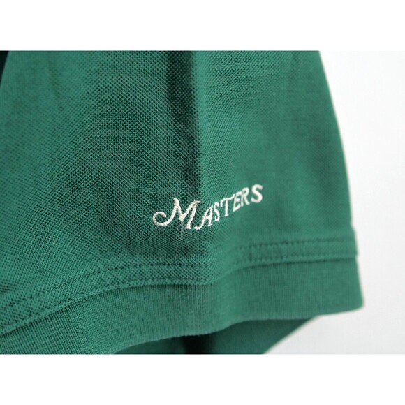 Masters Collection Polo Shirt Green 60s two-ply Mercerized Cotton Men's XL - Picture 3 of 8